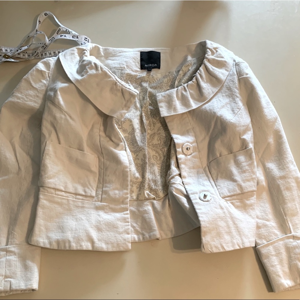 Miria  Linen Jacket - Picture 2 of 6